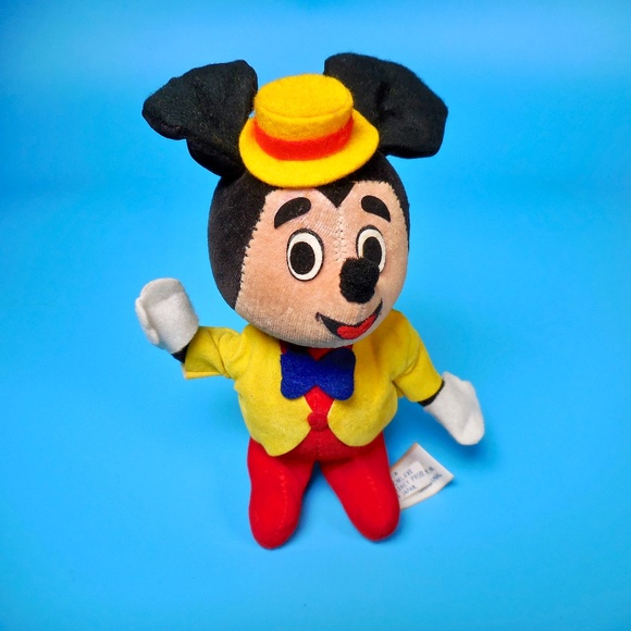 VTG 60s Original Disney Mickey Minnie Mouse Mini Stuffed Toy Disneyland CA MCM - Picture 4 of 13